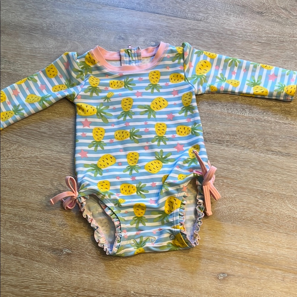 Ruffle butts 6/12 month one piece swimsuit EUC